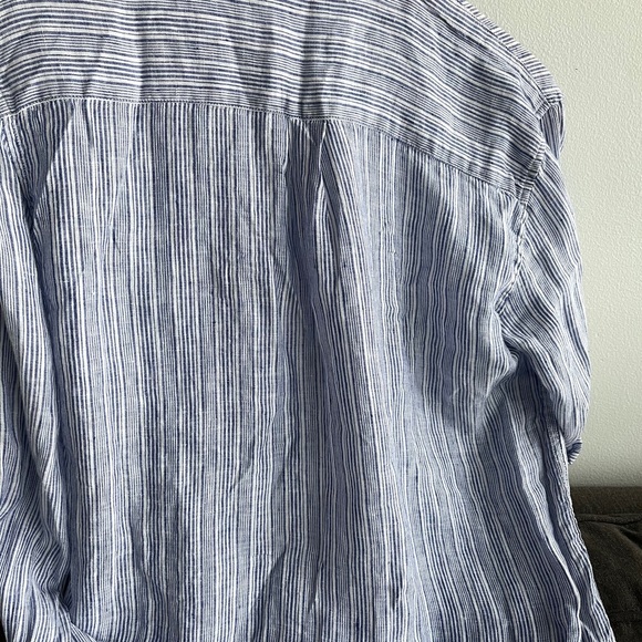 GAP LINEN BOYFRIEND  SHIRT - Picture 6 of 12
